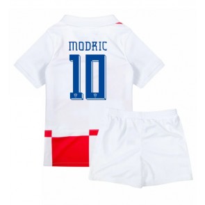 Kroatien Luka Modric #10 Hemmakläder Barn EM 2024 Kortärmad (+ Korta byxor)